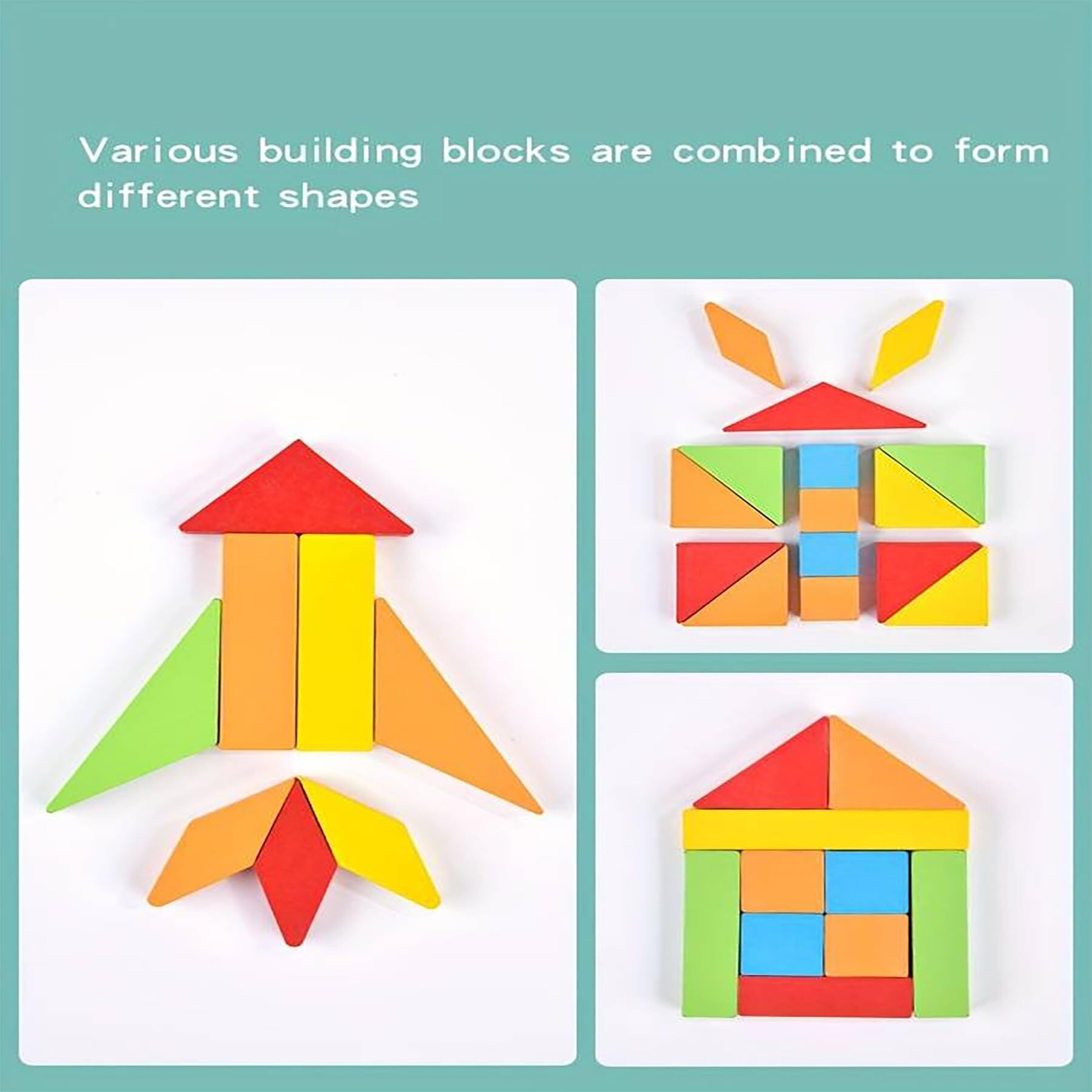 Wishkey Wooden Shapes Puzzle Learning Toy, Montessori Game Educational Toys For Kids, Intelligence Brain Teaser Puzzle Board With 10 Designer Shapes, Multicolour, 3+ Years (Pack Of 1)