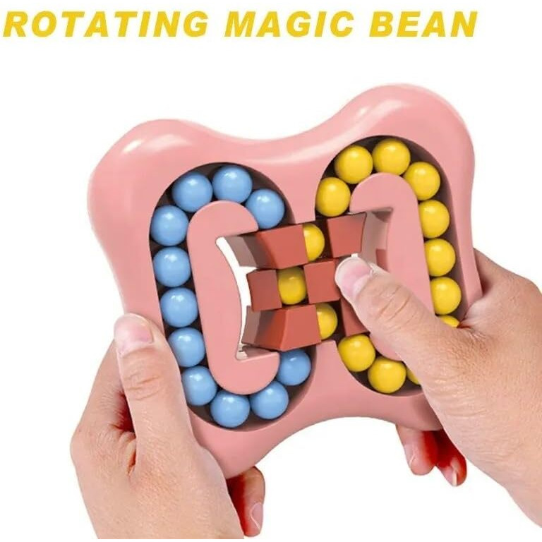Super Toy Finger Tip Rotate Magic Bean Fidget Spinner Toys For Kids & Adults, Mind Teaser Memory Game Educational Puzzle Handheld Toy For Boys Girls 3-12 Years Birthday Christmas Gifts