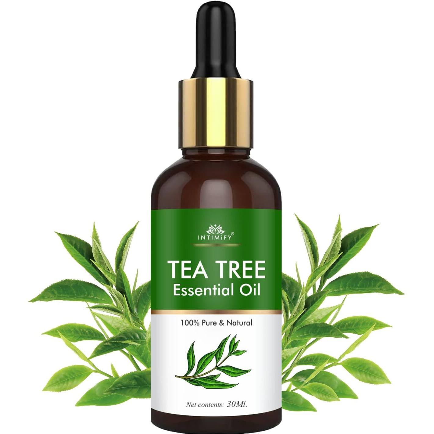 Intimify Tea Tree Essential Oil For Hair, Skin & Face Acne Care | Promote Hair Growth | Aromatherapy | Women & Men | 30 Ml (Pack Of 1)