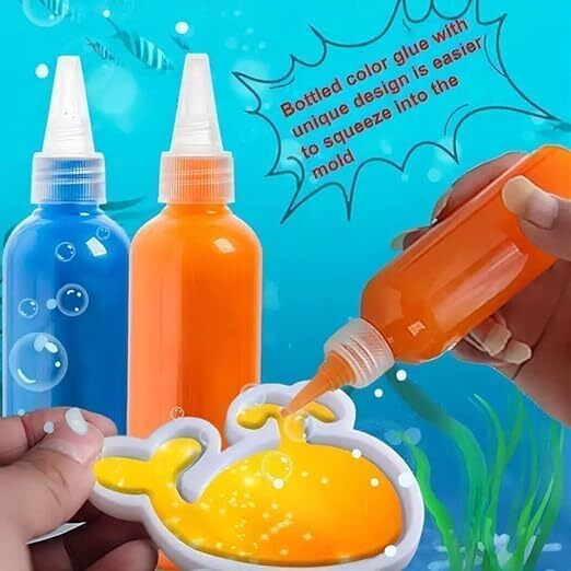 Zelozi Plastic Magic Water Elf Toy Kit || 3D Handmade Water Toy || Aqua Fairy Toy Set For Kids || Creative 3D Handmade Magic Gels Toys