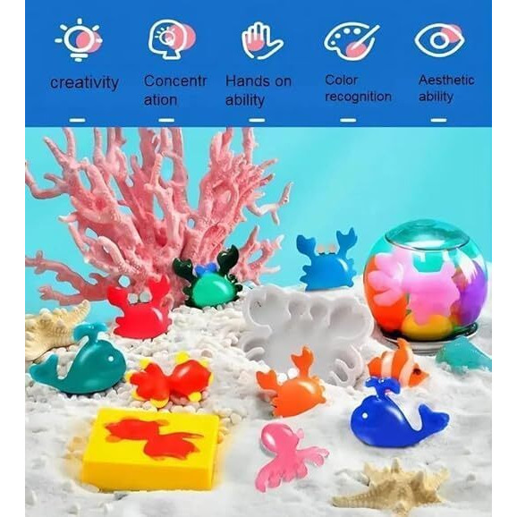 Zelozi Plastic Magic Water Elf Toy Kit || 3D Handmade Water Toy || Aqua Fairy Toy Set For Kids || Creative 3D Handmade Magic Gels Toys