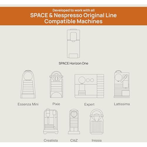 Space Coffee Pods Bestsellers Pack Of 55 | Limited Launch-Edition Whiskey-Barrel Aged Coffee Included | Nespresso Compatible | Single Origin Aluminium Coffee Capsules For Rich Espresso Experience