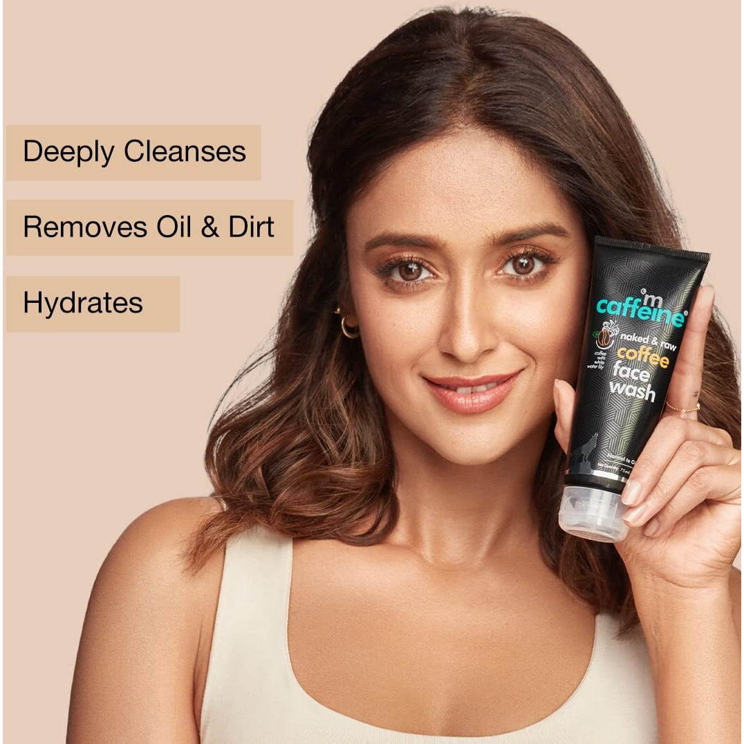 Mcaffeine Tan Removal Face Wash For Men & Women | Coffee Face Wash For Oily Skin & Normal Skin | Daily Use Face Cleanser For Hot & Humid Weather - 75Ml
