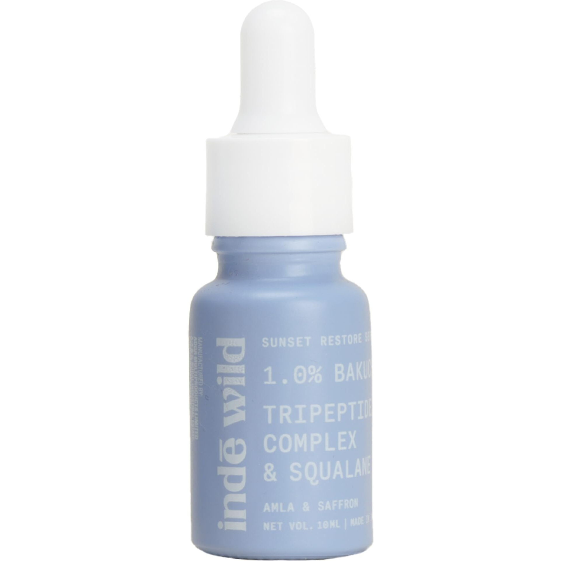 Ind Wild Pm Sunset Restore Serum With 1% Bakuchiol | 10Ml | Retinol Alternative | Pregnancy Safe | Infused With Squalane, Tripeptide Complex & Ayurvedic Extracts | Restores Skin Barrier & Glow