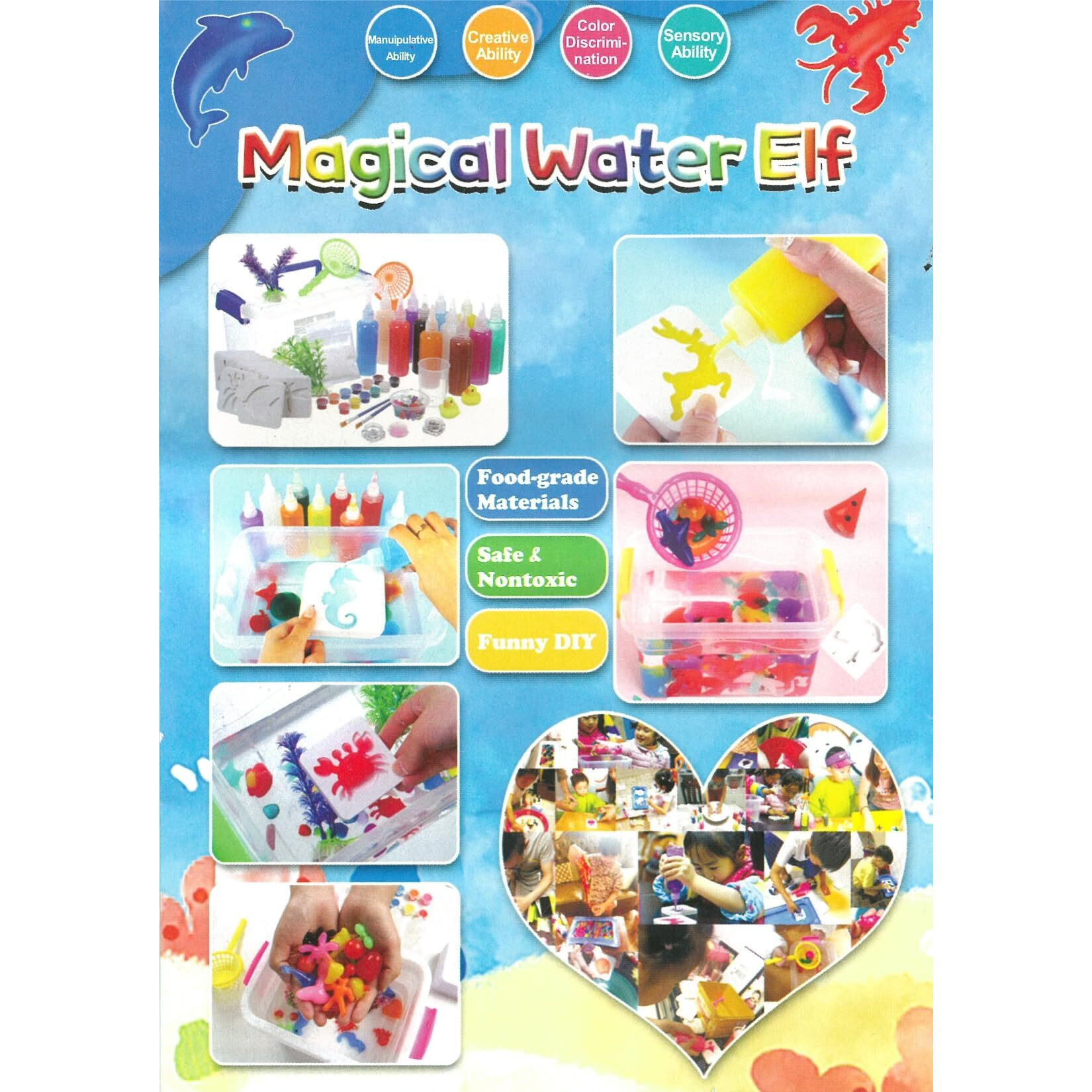 Yrtoys Magic Water Elf Toys, Creative 3D Handmade Magic Gels Toys Homemade Diy Handmade Material Kit (1)