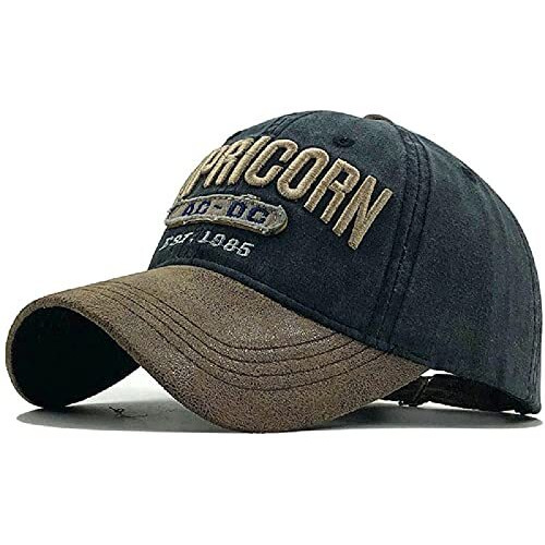 Handcuffs Unisex Denim Caps | Stylish | Sports | Casual | Baseball Cap | Adjustable | Free Size | Embroidered | Topi | Headwear (Black)