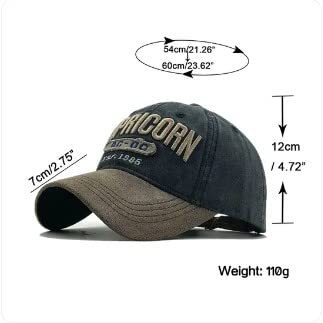 Handcuffs Unisex Denim Caps | Stylish | Sports | Casual | Baseball Cap | Adjustable | Free Size | Embroidered | Topi | Headwear (Black)