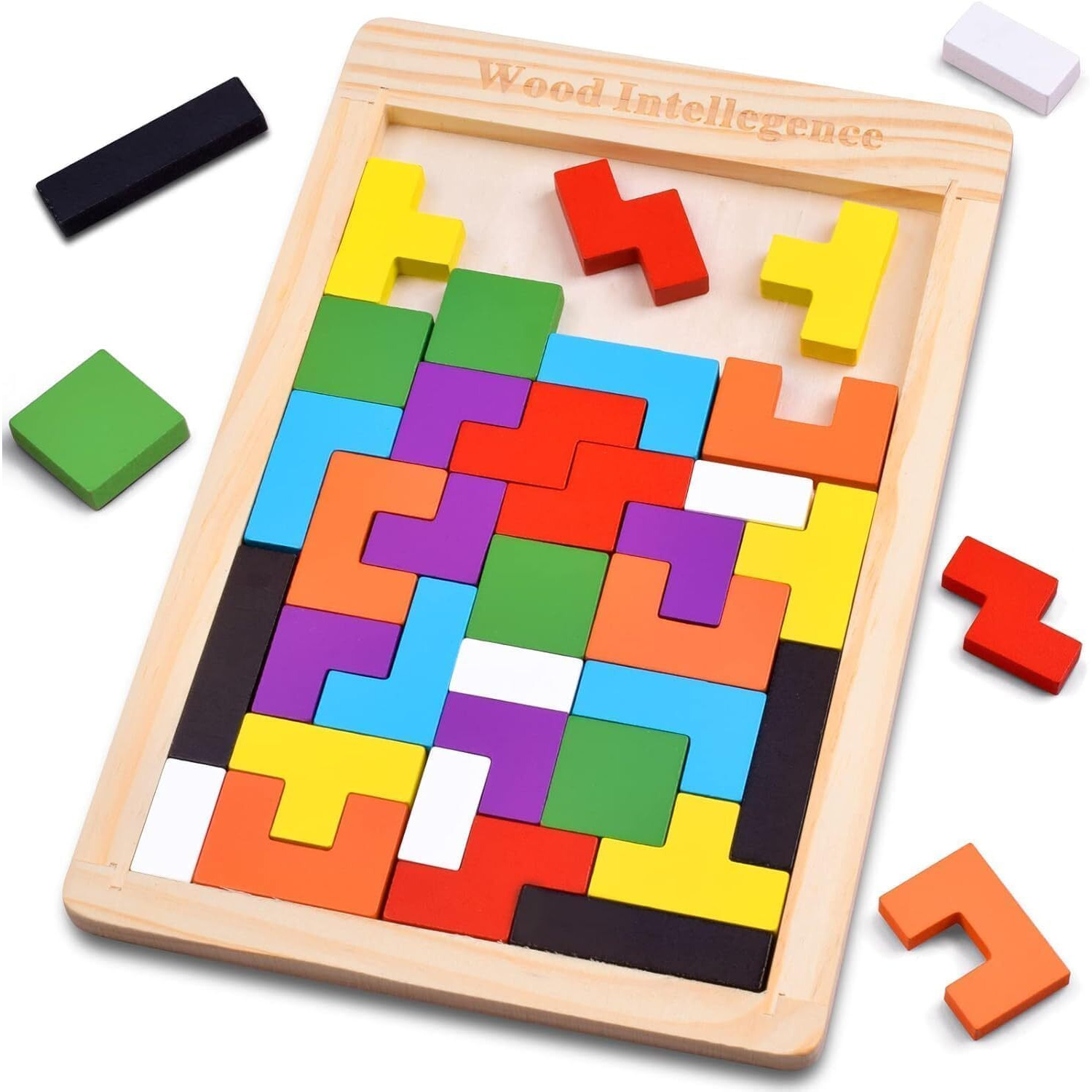 Novo Baby Toys Smart Activity Fun&Learning Blocks Geometrics, Educational & Learning Sorter Toys, Color Choose Stacking Block Game For Kids Baby, 1 2 3+ Year Activity Toys (Russian Puzzle)