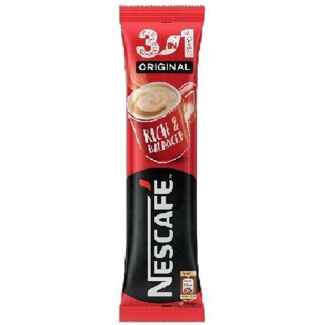 Nescafe 3 In 1 Original 18 Sachets Each Instant Coffee 17.5Gm, Powder, Box