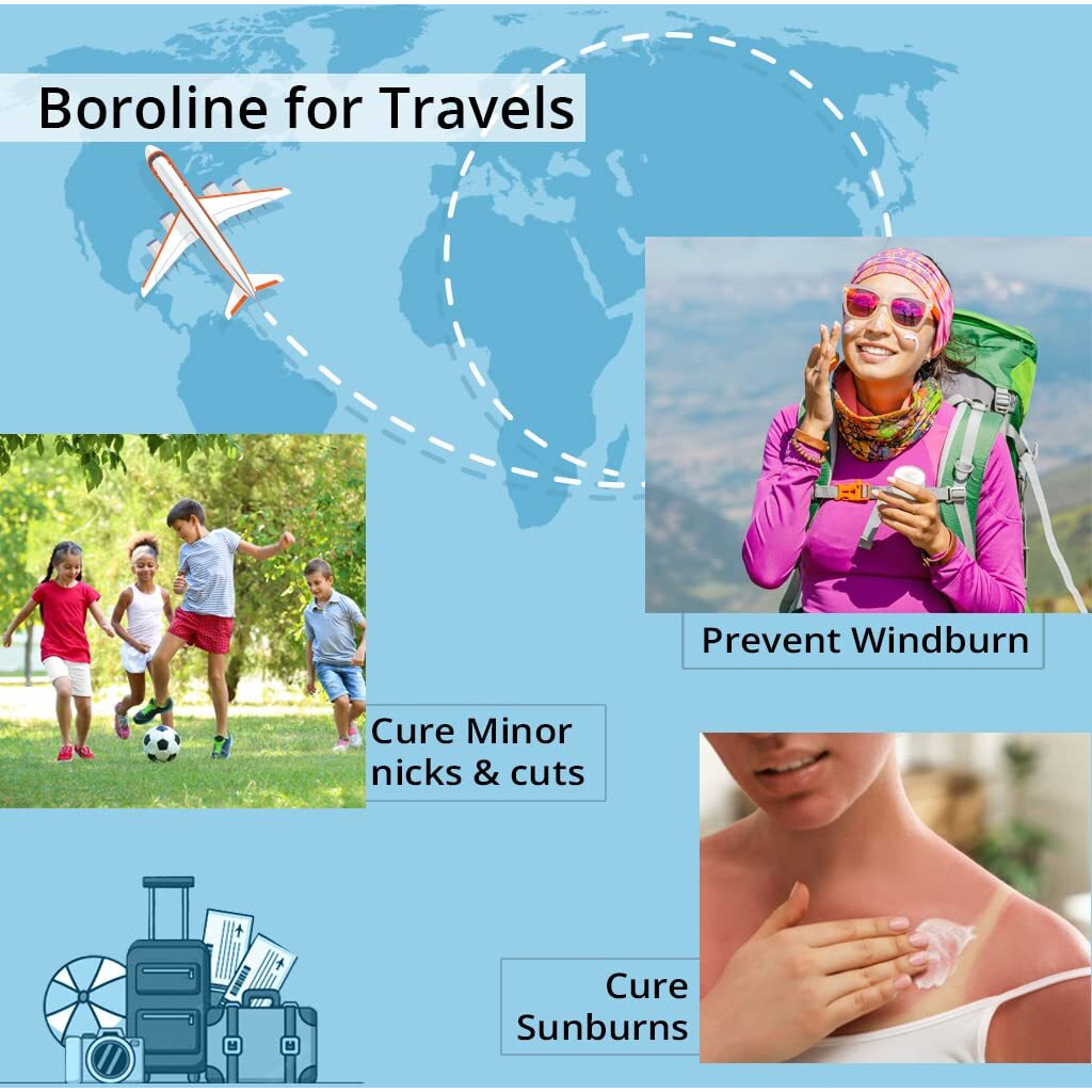 Boroline Antiseptic Ayurvedic Cream 100 Gm X 2 For Dry Skin | Softens & Smoothens Chapped Lips, Repair Cracked Heels | Best Winter Care (Pack Of 2)