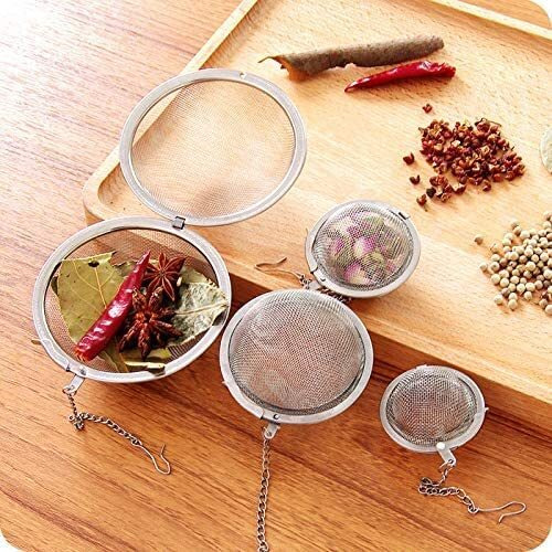Rastvi Stainless Steel Tea Ball For Loose Tea, Reusable Tea Infuser With Extra Fine Mesh & Chain, Brews Hot Tea, Iced Tea & Coffee, Small Tea Egg, Tea Steeper For One Cup (Pack Of 3 Pcs).