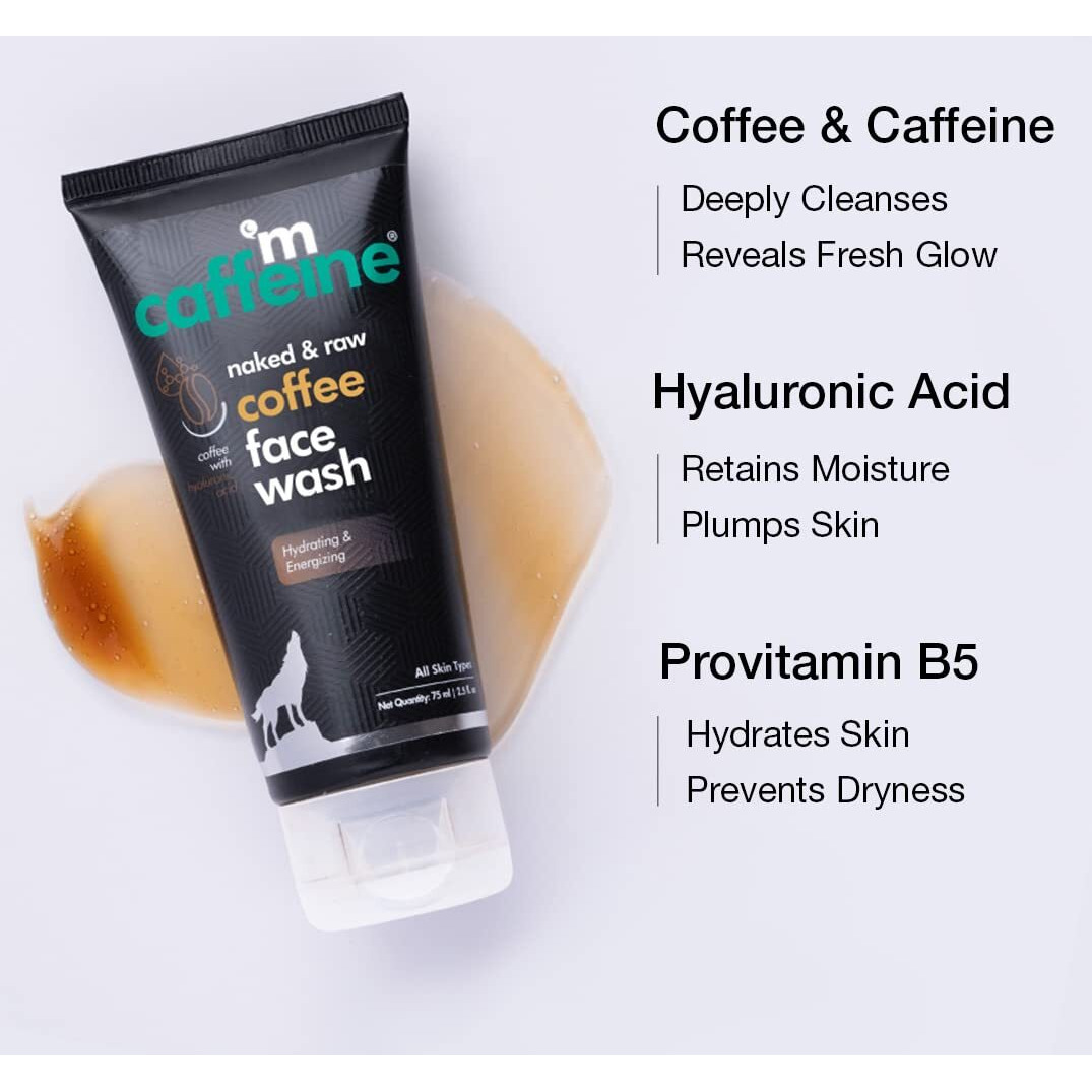 Mcaffeine Face Wash Combo Pack With Face Scrub (75Ml Each) | Pack Of 2 Coffee Face Care Kit For Pollution Control & Tan Removal
