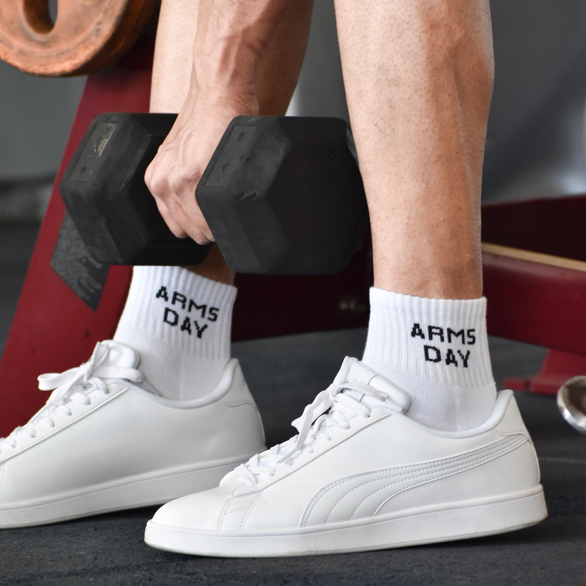 The Sock Street Gym Socks For Men Workout, Ankle Sock Cotton, Odor Free, Breathable, Comfortable, Non-Slippery, Workout & Sports Socks, Running, Athletic Socks Men & Women