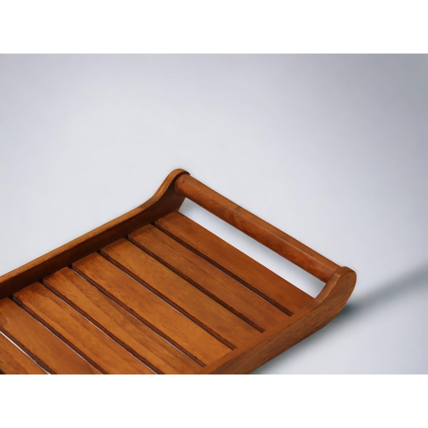 Vesta Homes Large Teak Wood Rectangular Serving Tray For Home, Kitchen, Restaurant, Office Organizer, Dining Table|Premium Serving Trays|38 X 25 X 6 Cm|Handmade In India