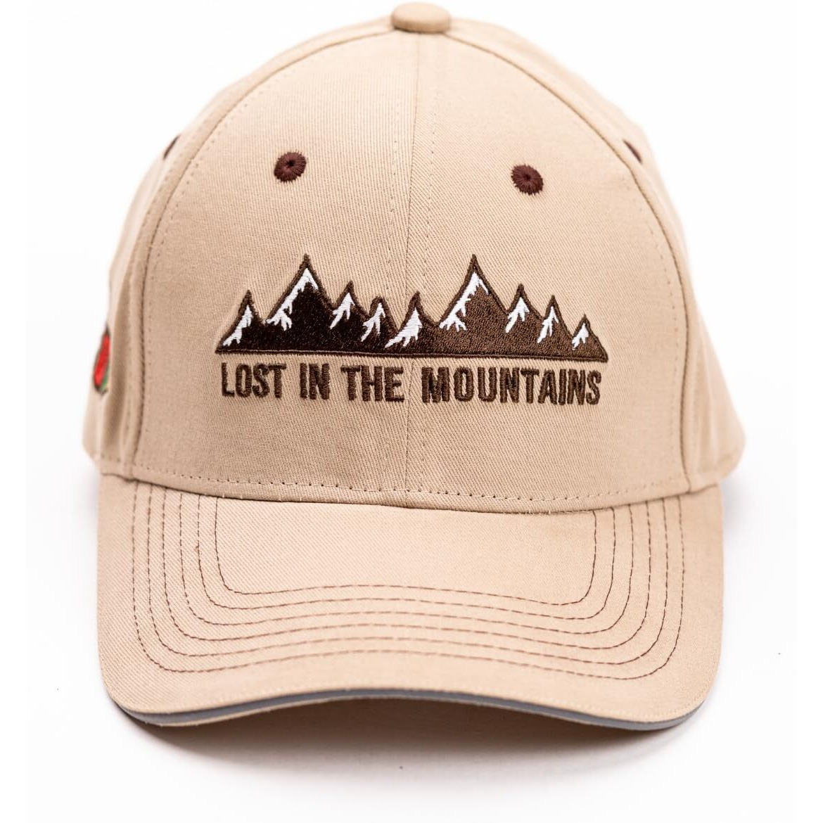Wanderlooms Ladakh Peak Baseball Beige Cap For Men Stylish | Adjustable Strip Caps For Women | Quick Dry Cap For Boys | Cotton Caps For Men | Sports Cap For Women Gym | Cap For Women Stylish
