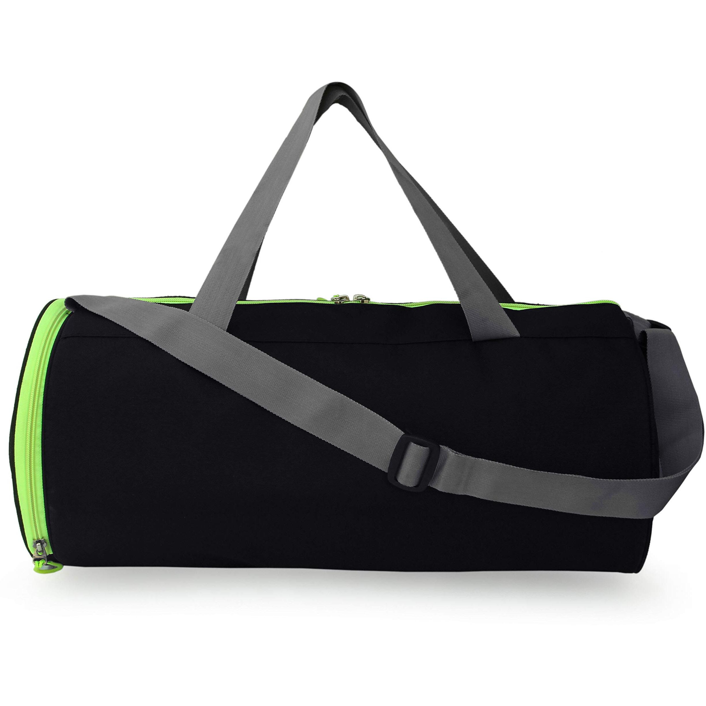 Sfane Gym Bags For Men With Separate Shoe Compartment Sports Gym Bag For Women Duffle Bags For Gym, Duffel Bags Sports Bag - Green & Black