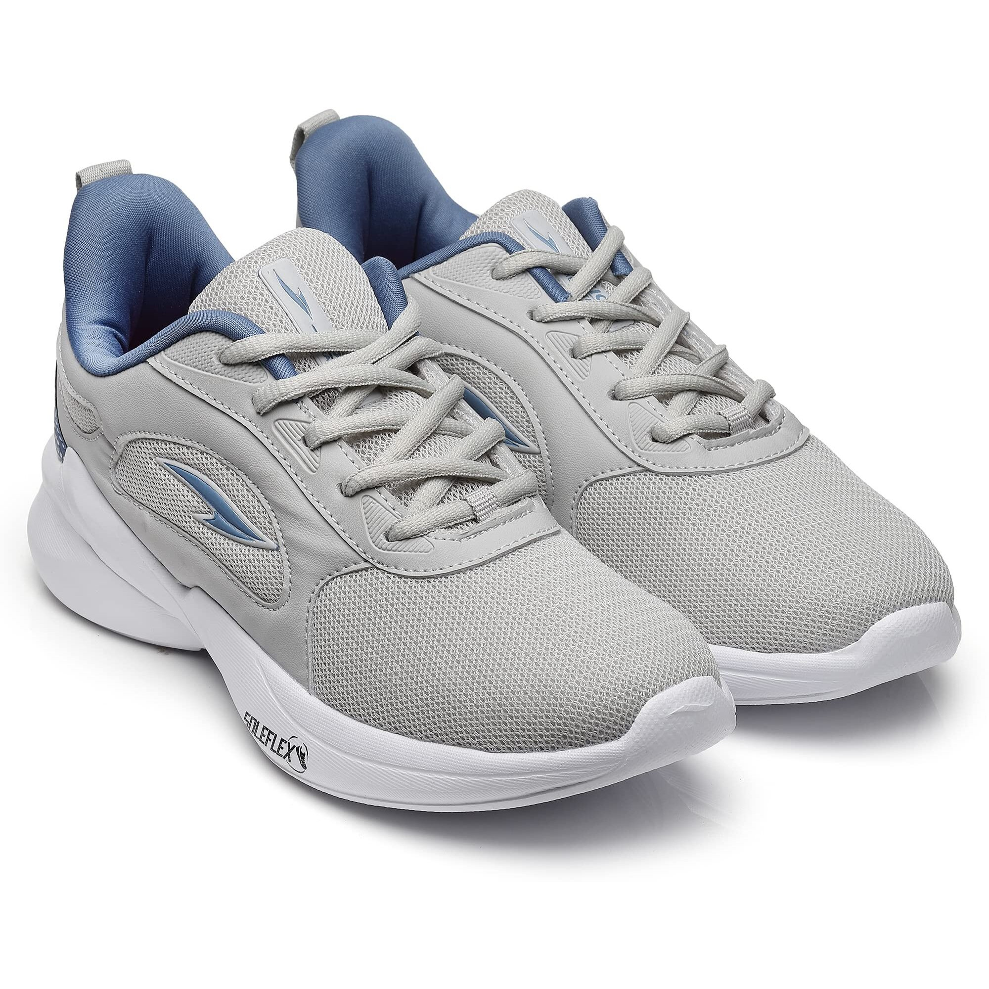 Asian Firefly-04 Max Cushion With Memory Foam Lightweight Eva Sole Sports & Casual Sneaker Shoes For Women & Girls Grey