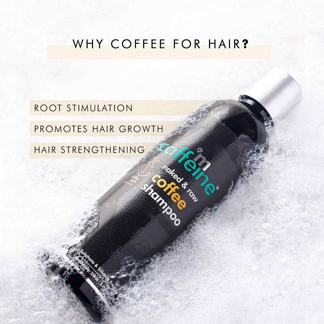 Mcaffeine Hair Fall Control Coffee Shampoo (250Ml) | With Protein And Argan Oil | Deap Cleanses And Nourishes Hair Shafts | Sulphate And Silicone Free | Beige