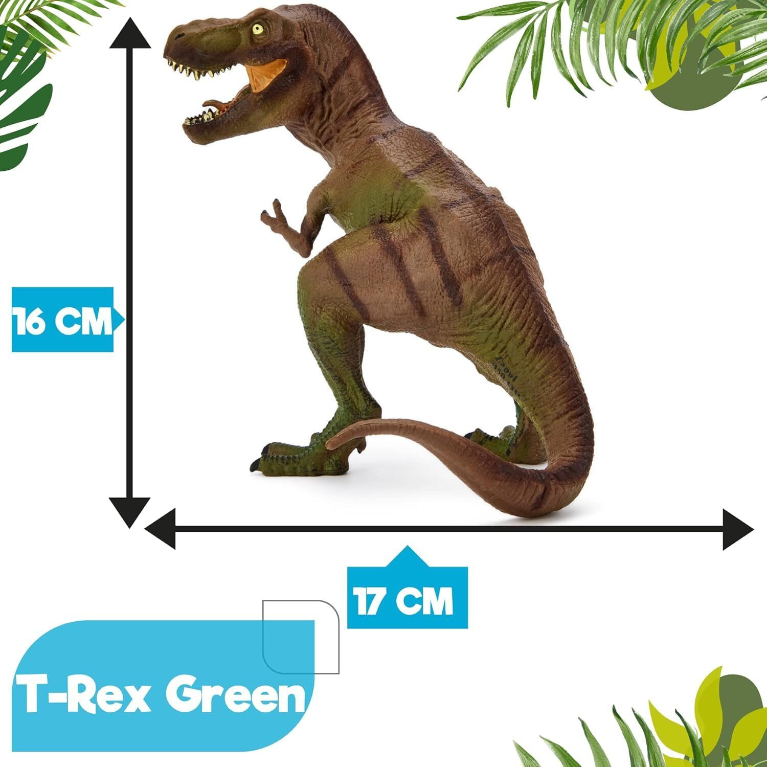 Super Toy Jumbo T Rex Dinosaur Toy For Kids 3-12 Years Big Size 7 Inch Realistic Dinosaur Action Figure Educational Wild Animal Toys For Boys & Girls