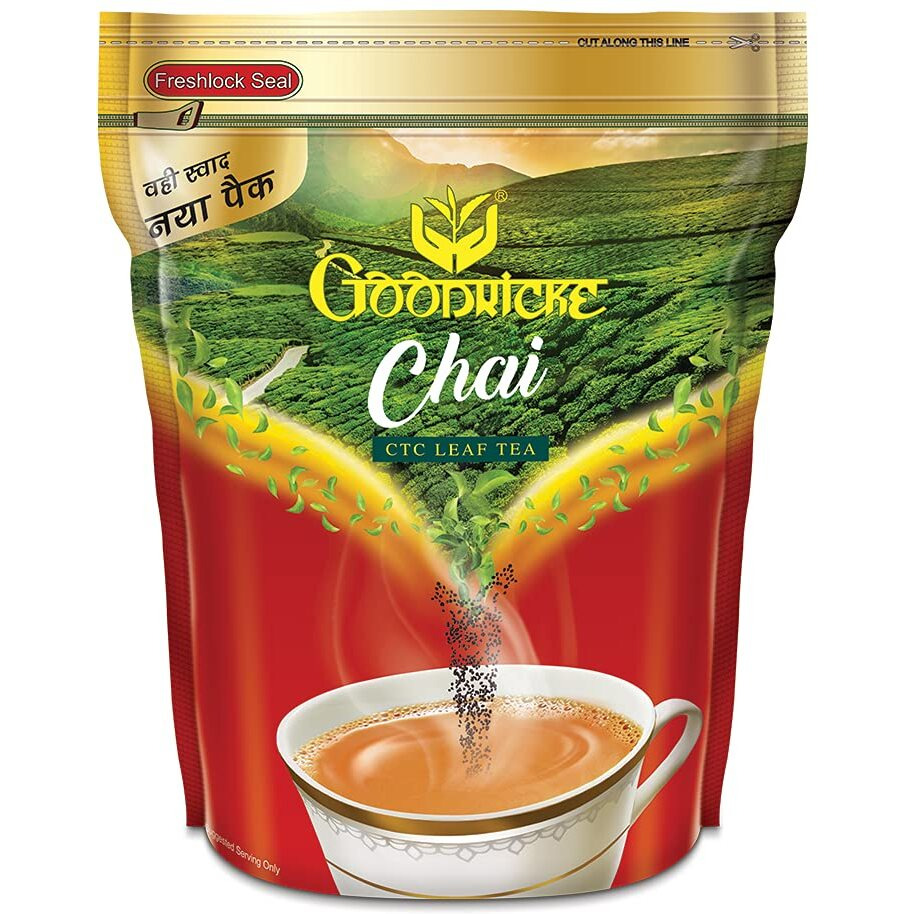 Goodricke Assam Ctc Leaf Tea - 1 Kg | 100% Pure & Natural Loose Leaves Tea | Chai Patti | Kadak Chai | Premium Whole Leaf Ctc Tea | Richer Taste & Sweet Lasting Aftertaste