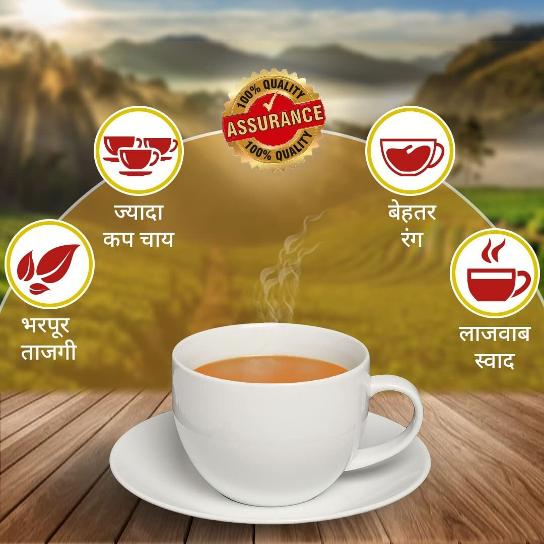 Goodricke Assam Ctc Leaf Tea - 1 Kg | 100% Pure & Natural Loose Leaves Tea | Chai Patti | Kadak Chai | Premium Whole Leaf Ctc Tea | Richer Taste & Sweet Lasting Aftertaste