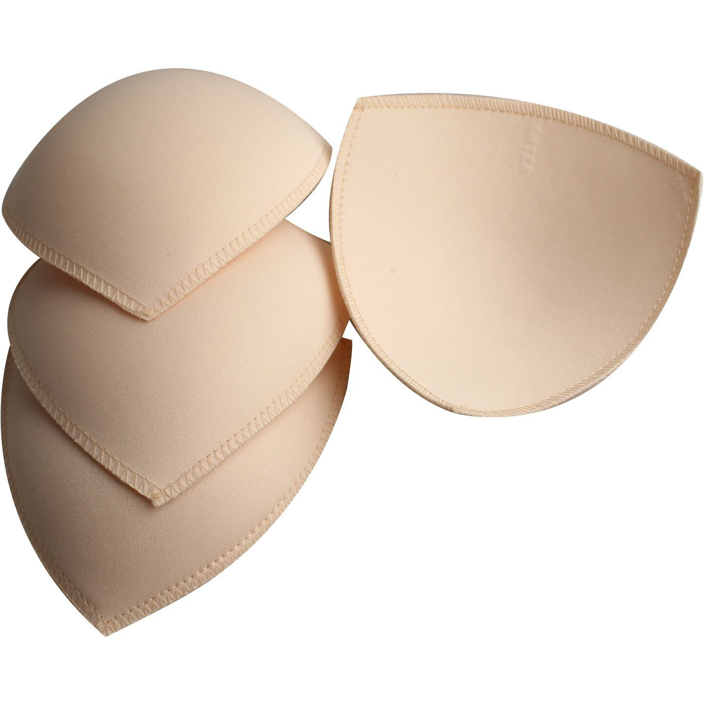 Topbine Bra Pads Inserts Women's Sports Cups Bra Replacement Insert For Bikini Swimsuit, 2 Pairs B/C Beige, A/B/C/D