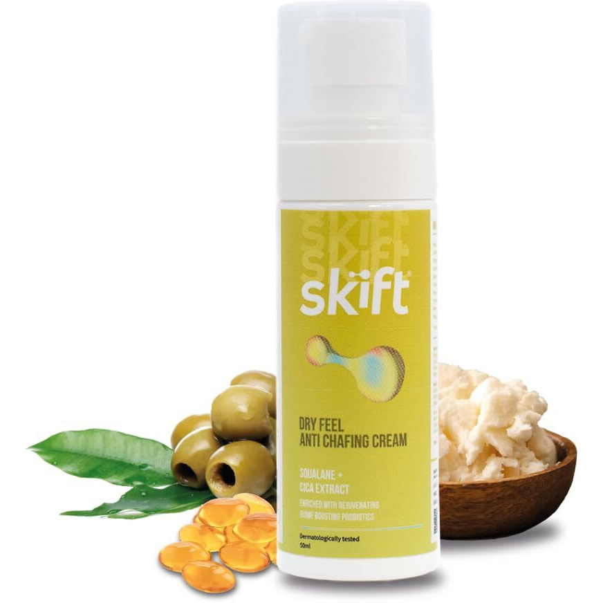 Skift Dry Feel Anti Chafing Cream For Men & Women 50Ml| Anti Rash & Brightening Cream For Underarms, Blisters | Soothes Inner Thigh Rashes From Sports | Dermatologically Tested