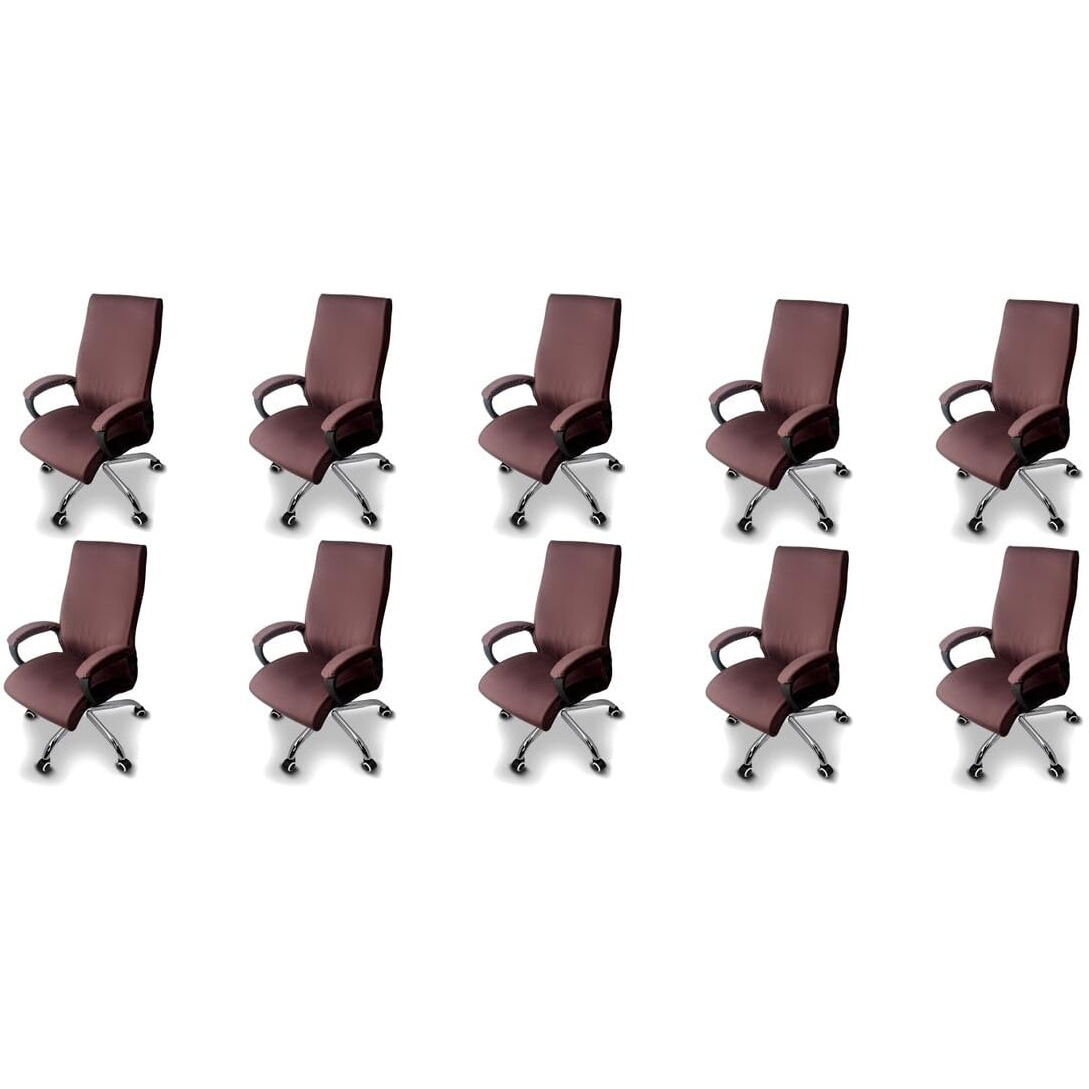 The Furnishing Tree Spandex Boss Chair Cover With Handle Cover Coffee Set Of 10