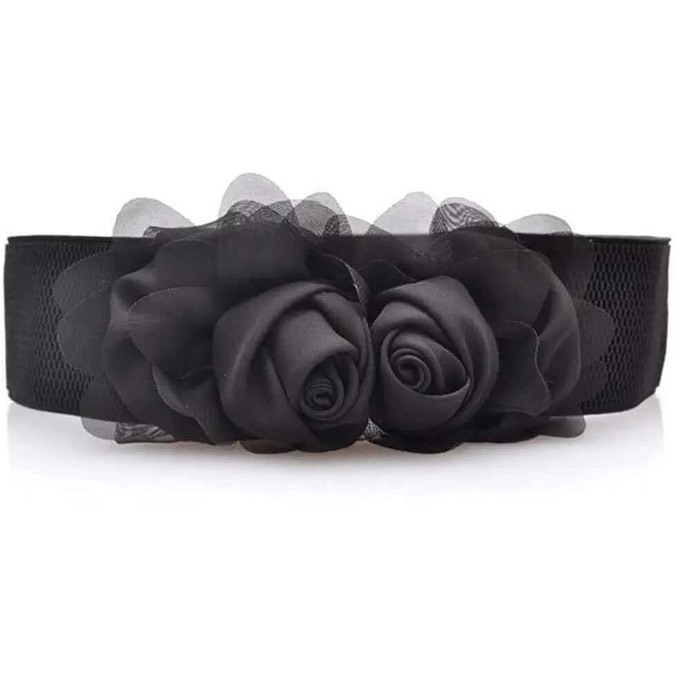 Shining Diva Fashion Metal Waist Belt For Women Dresses Jeans Skirts Hip Saree Belly Chain Western Traditional (Black) (14815Wb)