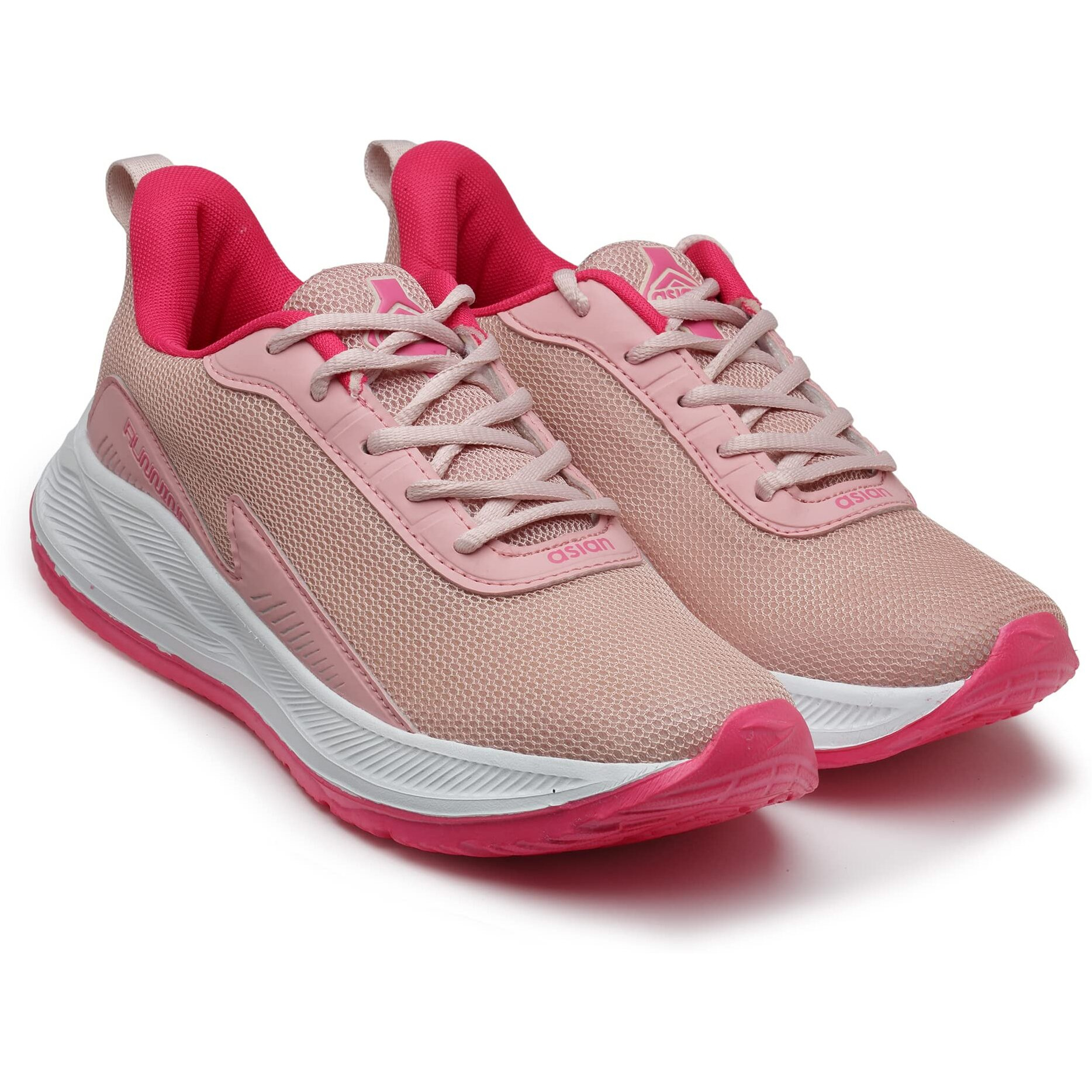 Asian Firefly-09 Max Cushion Technology Lightweight Eva Sole With Memory Foam Insole Casual & Sports Sneaker Shoes For Women & Girls Pink