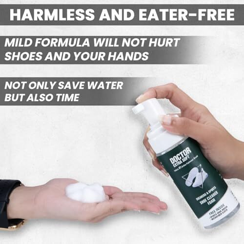 Doctor Extra Soft Sports & Sneaker Care Kit | It Includes 150 Ml Cleaner, Brush & Microfiber Cloth| Shoe Foam Quickly Remove Dirt & Stains Shoes Like White/Canvas/Tennis/Trainers/Nubuck/Suede/Loafers