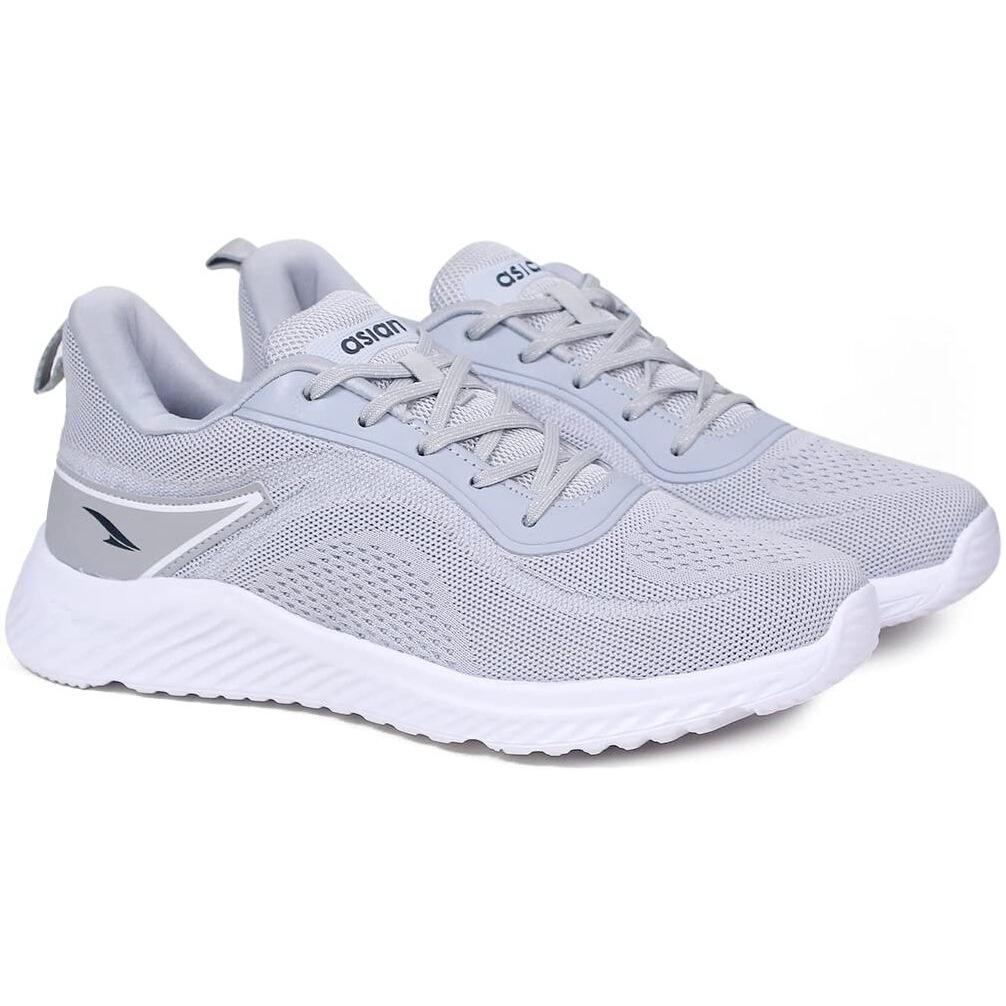 Asian Delta-20 Men's Wonder Sports Running,Walking & Gym Shoes With Casual Sneaker Lightweight Lace-Up Shoes For Men's & Boy's (Grey, 3)
