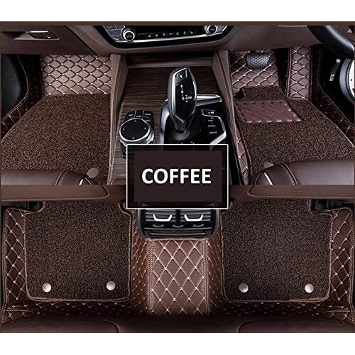 7D Mat For Maruti Suzuki Evx || Luxury Leatherite Double Layer Mat || Custome Fit Complete Set (Coffee With Beige Thread)