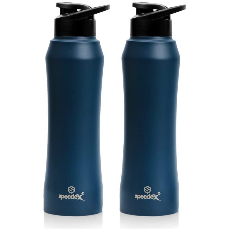 Speedex Stainless Steel Water Bottle 1 Litre, Leakproof Sipper Cap 1 Ltr, Dark Gold, Bottles 1+ Litre For School, Gym, Office, Boys, Girls, Men, Women, Kids, Fridge 1Ltr - 1000 Ml - Set Of 2