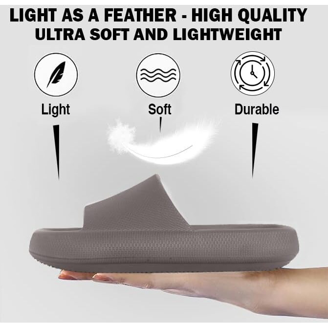 Doctor Extra Soft Men's Classic Ultra Soft Sliders/Slippers With Cushion Footbed For Adult | Comfortable & Light Weight | Stylish & Anti-Skid | Waterproof & Flip Flops For Gents/Boys D-504, Coffee