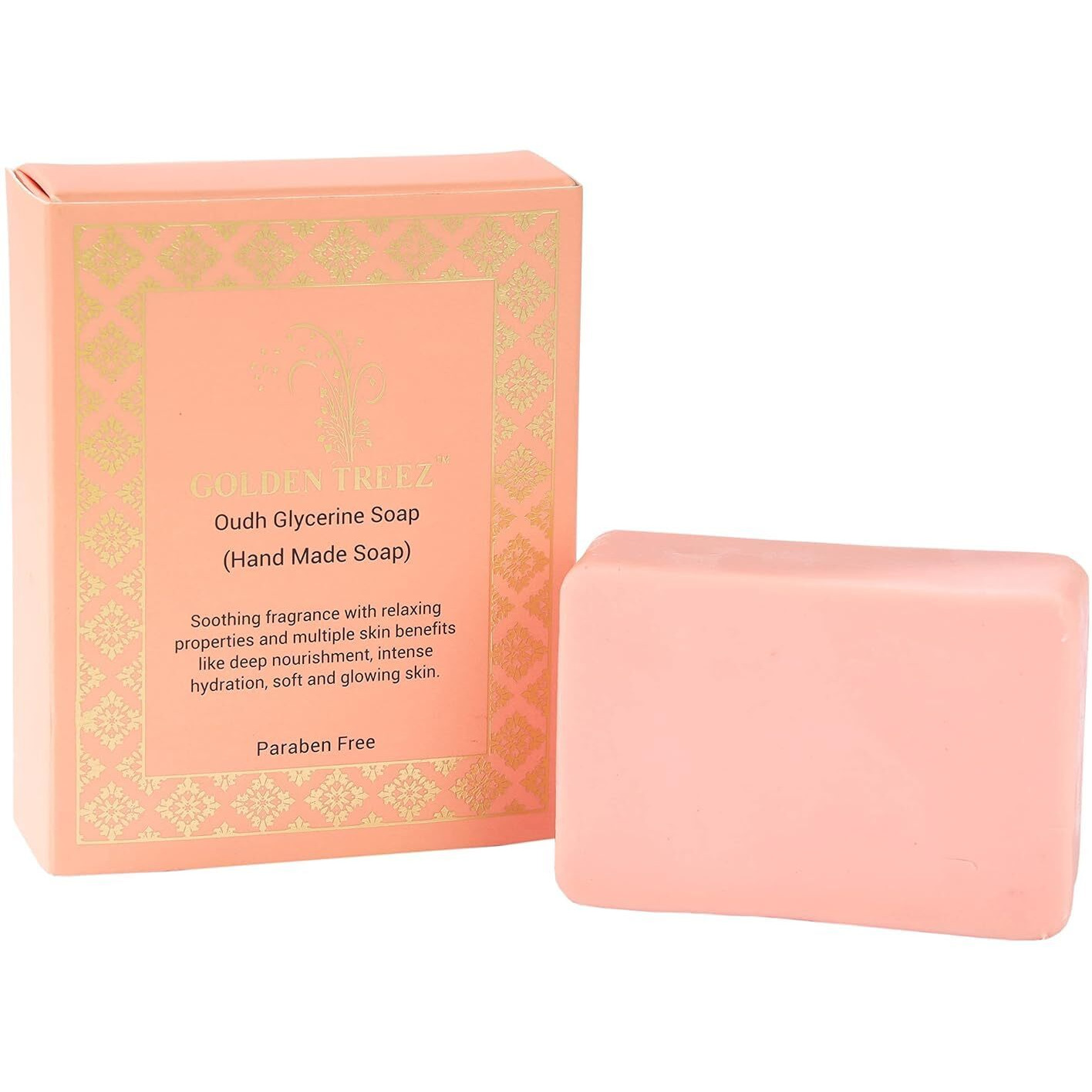 Golden Treez Oudh Handmade Bath Soap With Goat Milk For Tan Removal Natural, Bathing Soap For Men And Women-115 Gm (Pack Of 3)