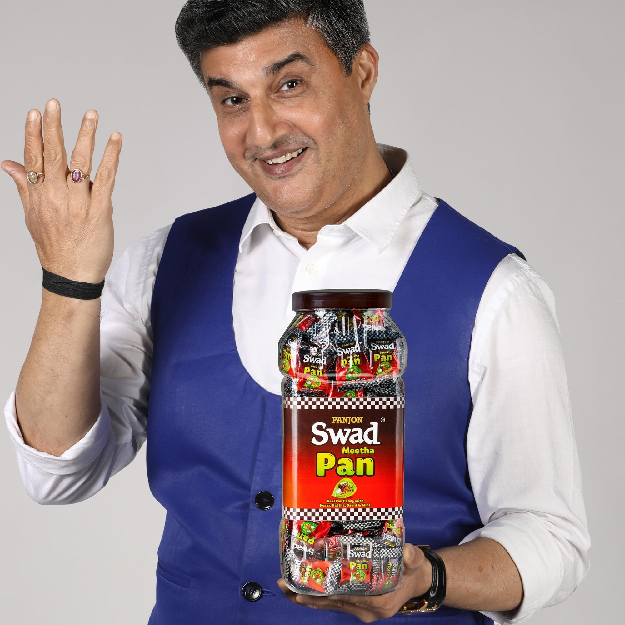 Swad Candy Jar|Ayurvedic,Authentic & Khatti Mithi Toffee (Meetha Pan),350 Gram