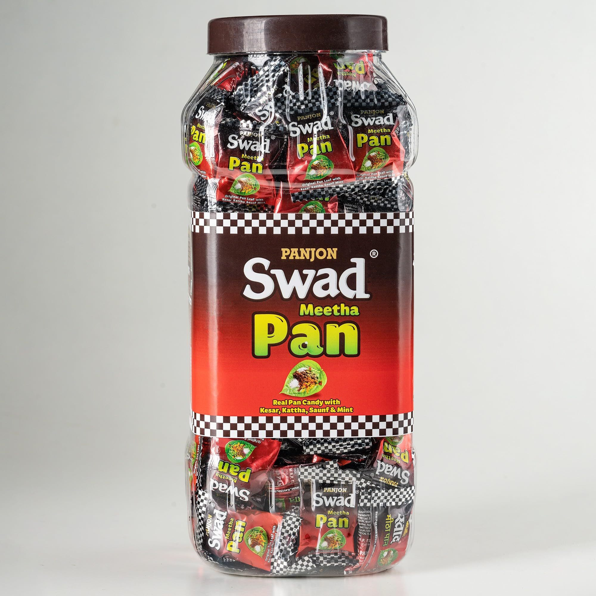 Swad Candy Jar|Ayurvedic,Authentic & Khatti Mithi Toffee (Meetha Pan),350 Gram
