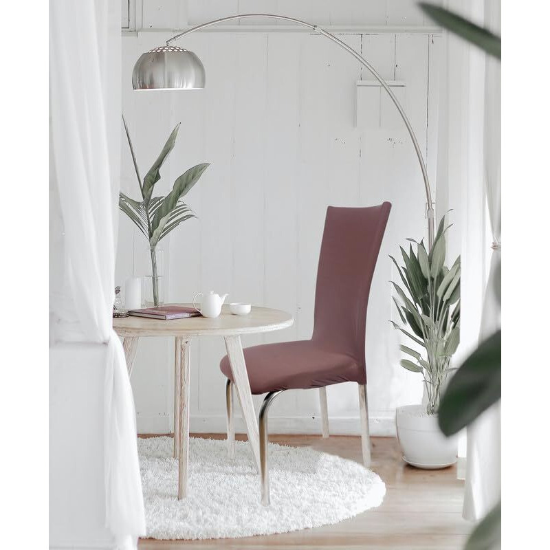 The Furnishing Tree Polyester Spandex Chair Cover Washable Stretchable Coffee Set Of 6