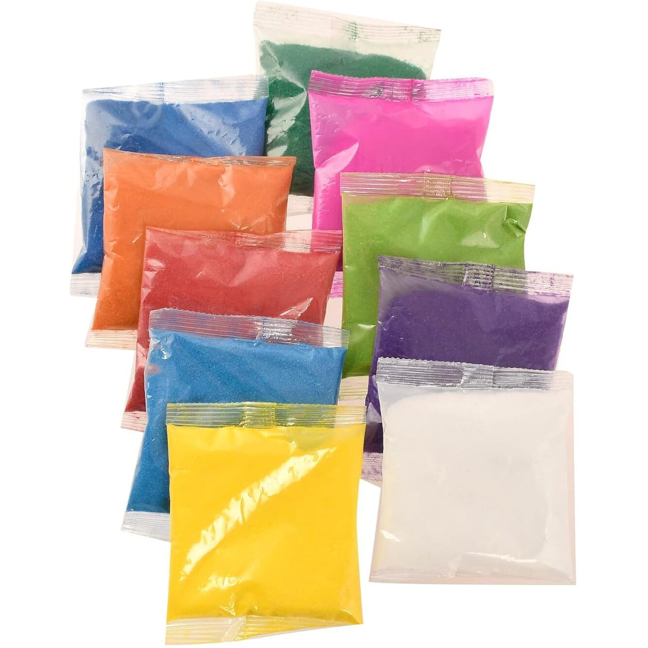 Perpetual Rangoli Colors Powder For Floor Decorations - Pack Of 10 Muggu Powder Used For Decoration Of Diwali, Navaratri,Pongal, Puja Mandir And Festival (B)