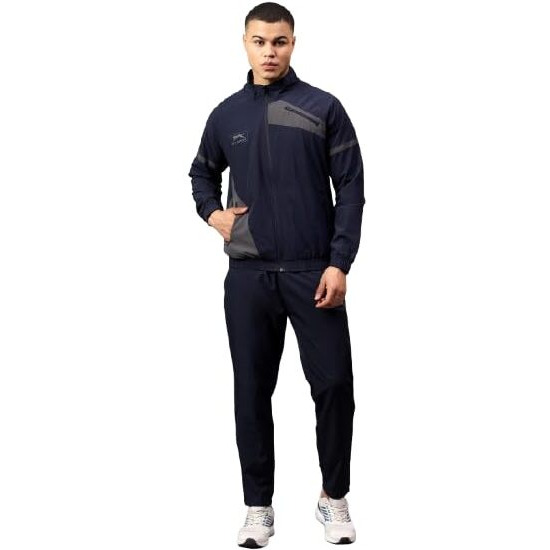 Shiv Naresh Track Suit For Men | Regular Fit | Sports Wear | Moisture Wicking |Sntsw109M|Navy/Dark Grey, Sports Suit