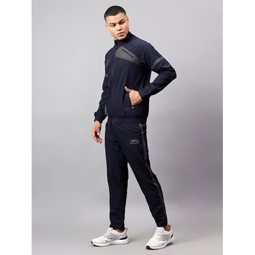Shiv Naresh Track Suit For Men | Regular Fit | Sports Wear | Moisture Wicking |Sntsw109M|Navy/Dark Grey, Sports Suit