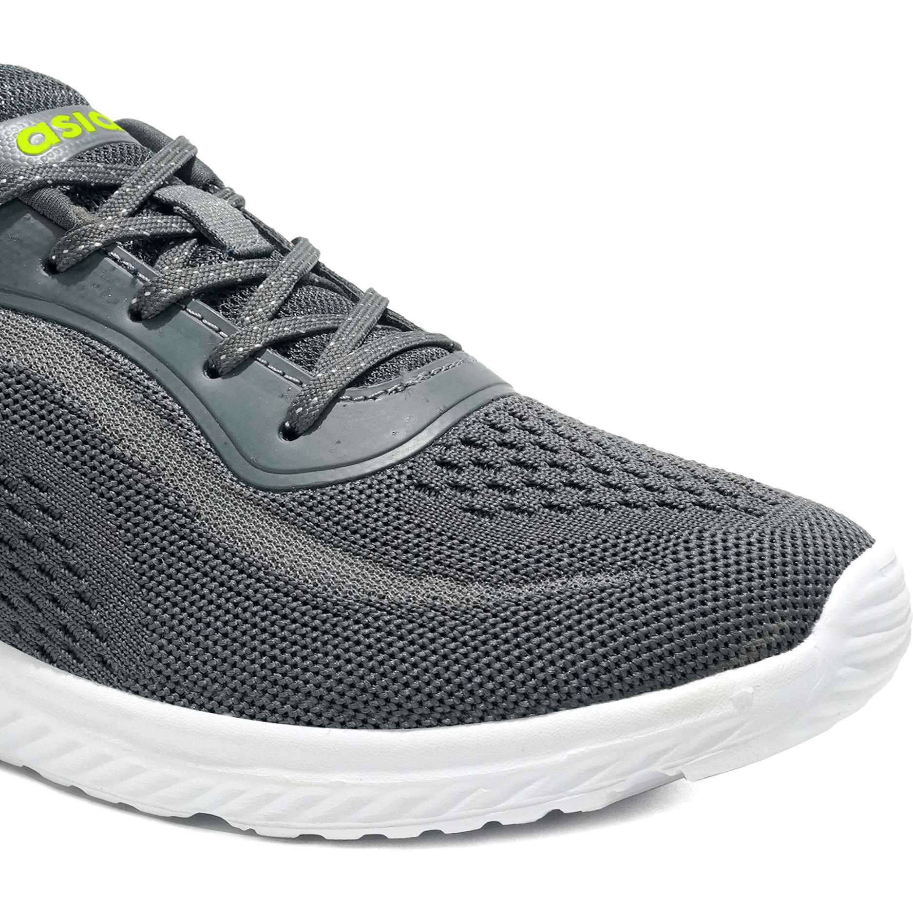 Asian Men's Wonder Sports Running,Walking & Gym Shoes With Casual Sneaker Lightweight Lace-Up Shoes For Men's Delta-20 Dark Grey