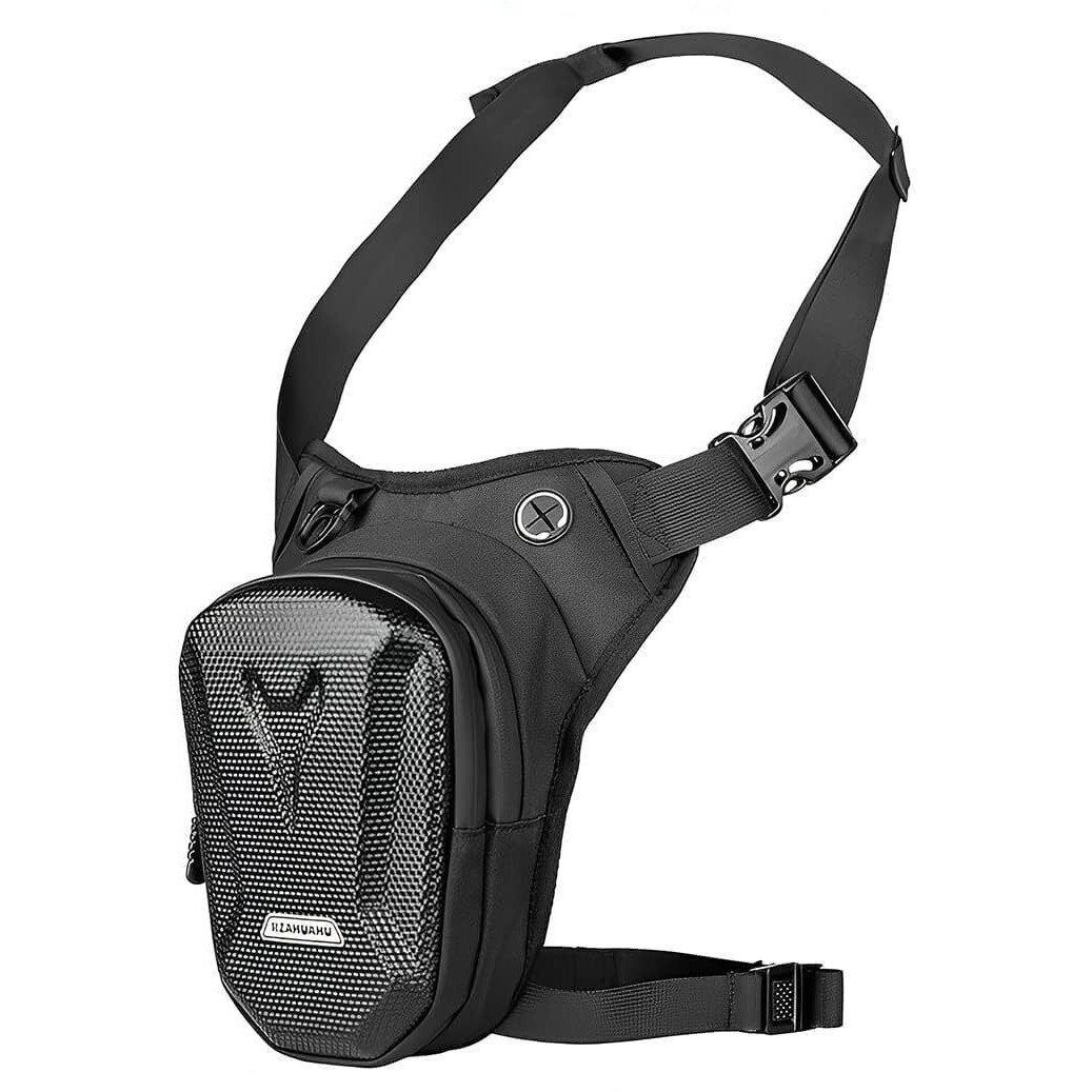Gustave Waist Bag For Men, Thigh Bag For Bikers, Waterproof And Large Capacity Eva Tactical Bag, Multi Function Outdoor Sports Leg Bag For Outdoor Riding Hiking Climbing