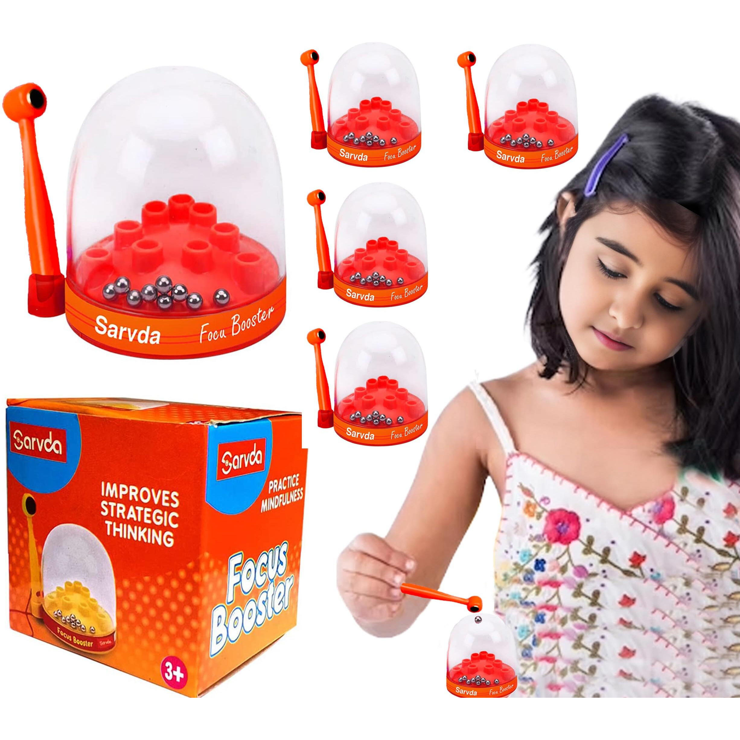 Sarvda Birthday Return Gifts | (Set Of 20, Focus Booster) | Game Collection | Toys For Kids | Educational Science Party Toy | For Boys & Girls Age 3 4 5 6 7 8 9 10 Years, Multicolor