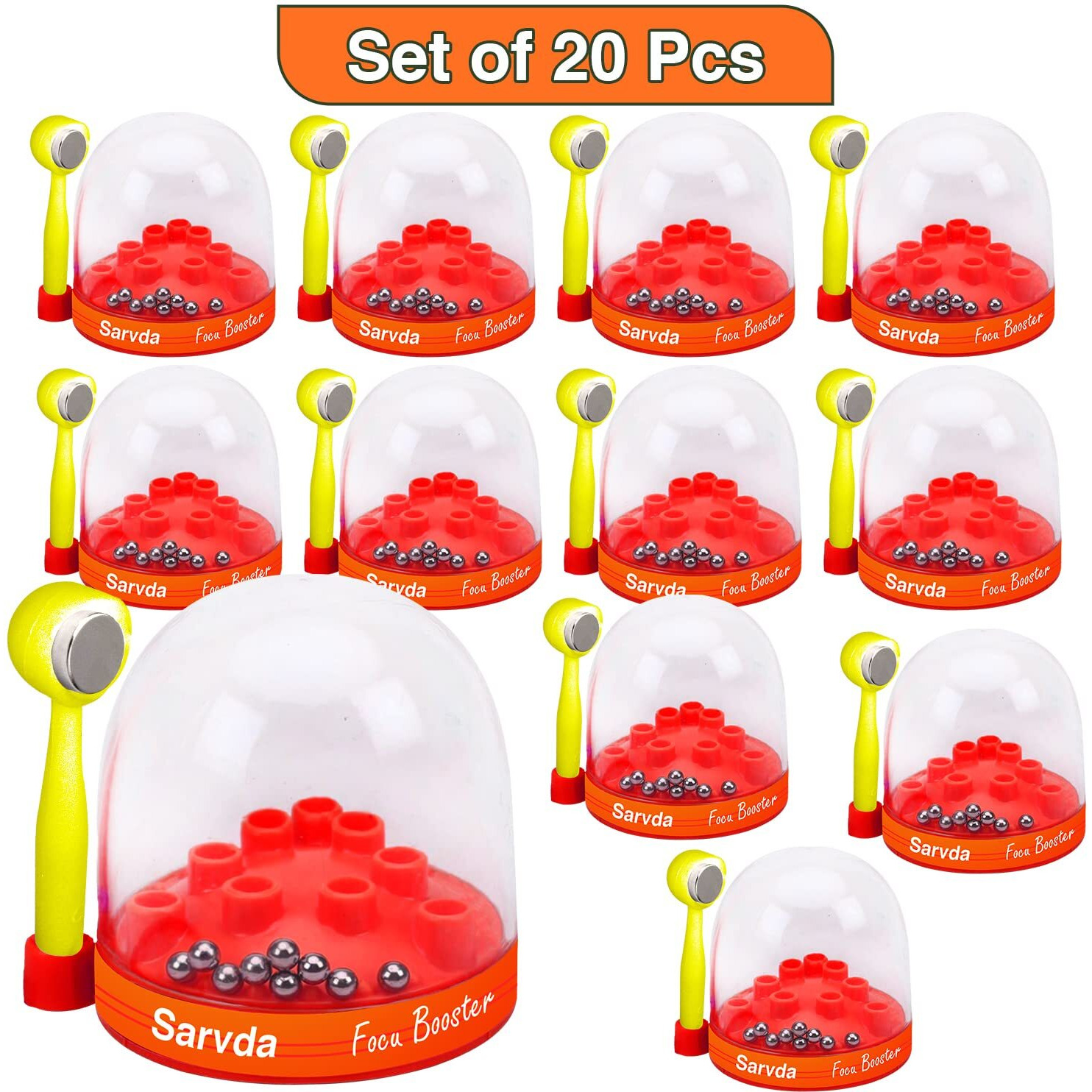 Sarvda Birthday Return Gifts | (Set Of 20, Focus Booster) | Game Collection | Toys For Kids | Educational Science Party Toy | For Boys & Girls Age 3 4 5 6 7 8 9 10 Years, Multicolor