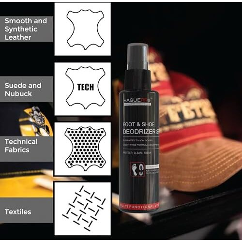 Haguepr Signature Shoe & Sneaker Cleaning Kit | Cleans White Sneakers, Nubuck, Canvas, Trainers, Sports Shoes | Shoes Cleaning Solution, Medium Brush, Eraser & Microfiber Towel (Supreme)