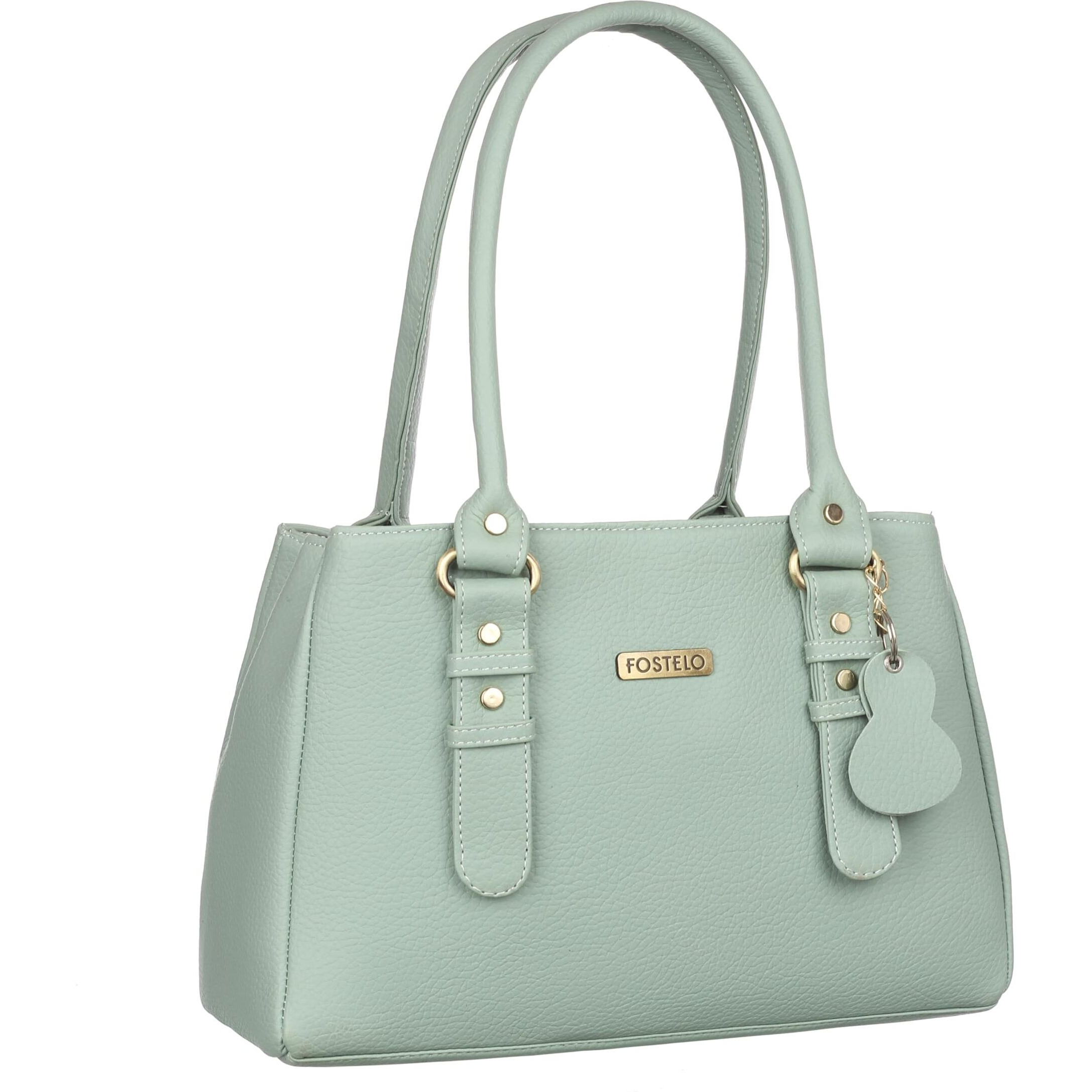 Fostelo Women's Vegan Leather River Side Handbag Shoulder Hobo Bag Ladies Purse (Pista Green) (Large)