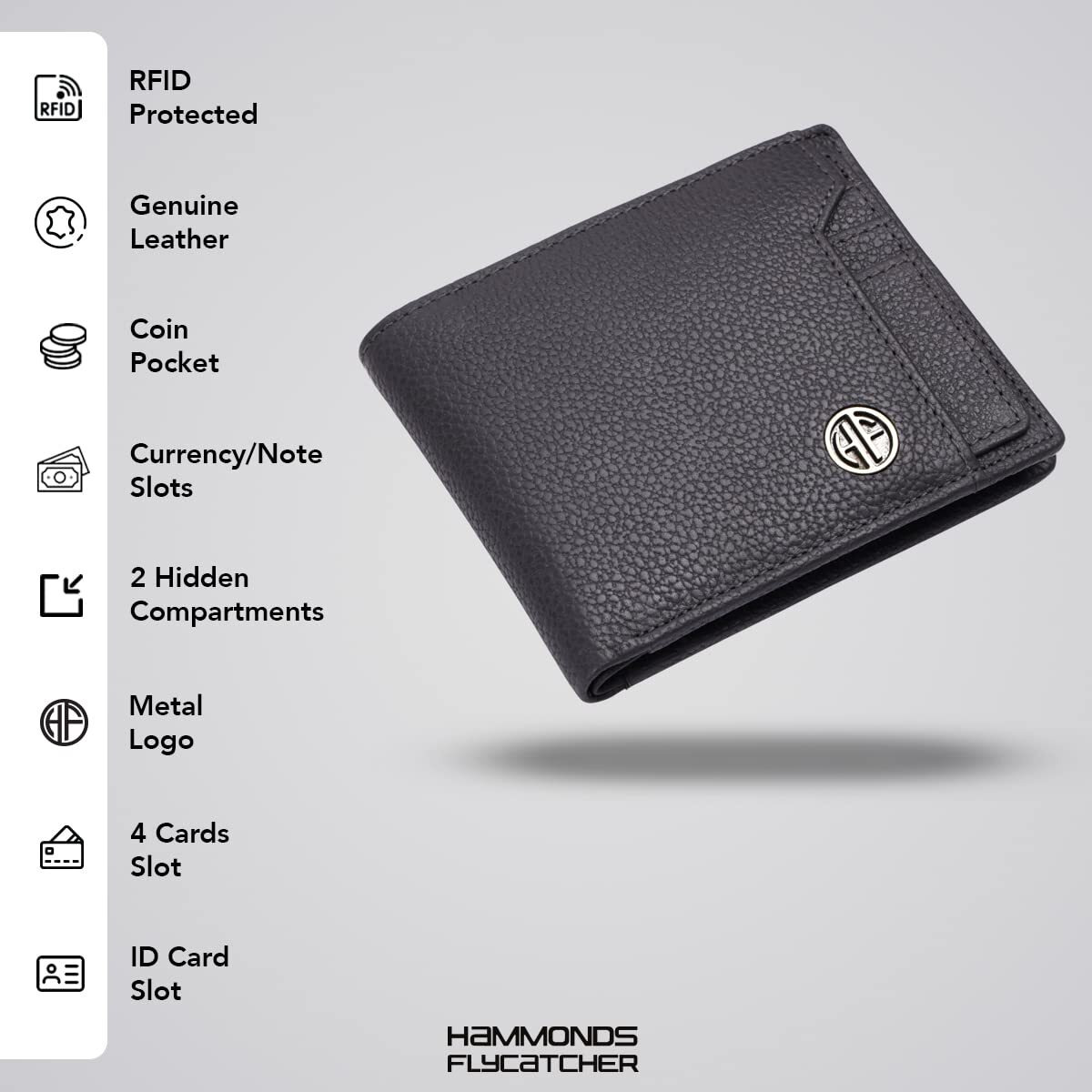 Hammonds Flycatcher Leather Wallet Combo Gift Set - Valentine Gift For Boyfriend And Girlfriend - Men's And Women's Wallets With Multiple Card Slots - Couple Gifts For Anniversary