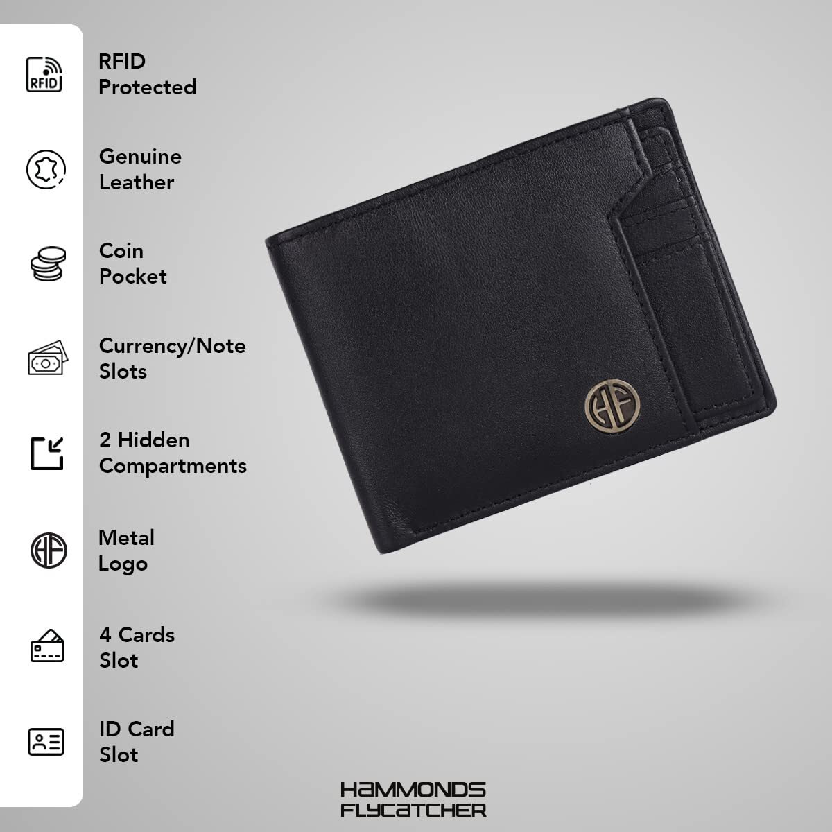 Hammonds Flycatcher Leather Wallet Combo Gift Set - Valentine Gift For Boyfriend And Girlfriend - Men's And Women's Wallets With Multiple Card Slots - Couple Gifts For Anniversary